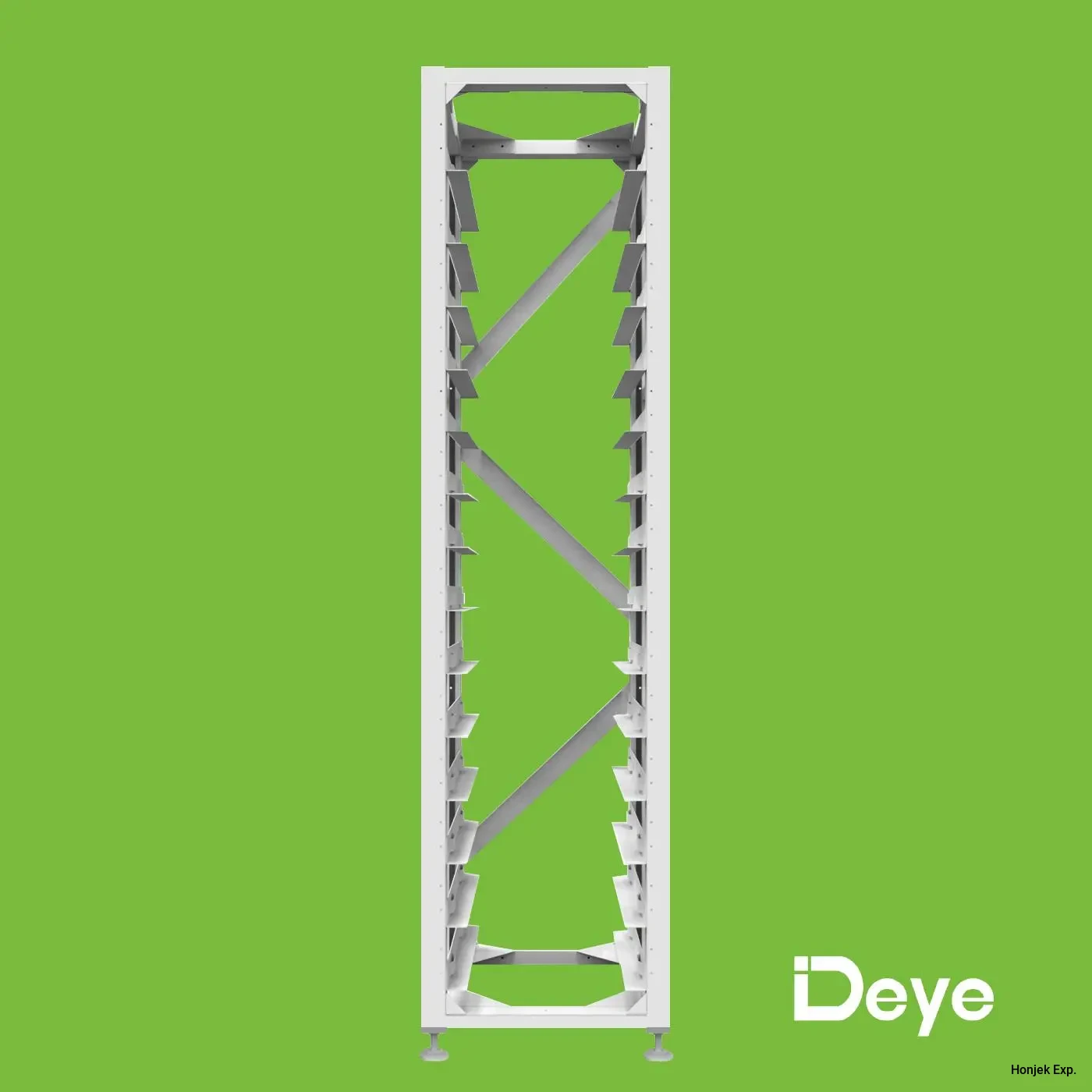Deye HV Battery BOS-A Standard Rack 14 Layers – High Voltage Lithium Battery Rack Cabinet (BOS-A-R14)