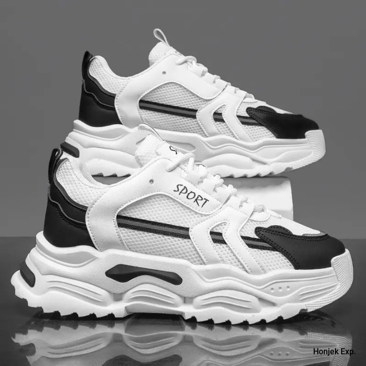 Mens Height Increasing Thick Soled Sports and Leisure Running Shoes Ultra Light and Soft Soled Comfortable Sports Casual Shoes