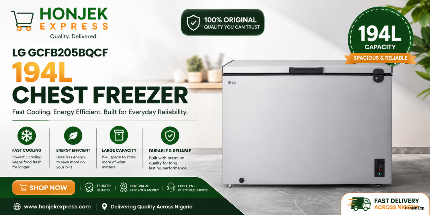 Keep Your Food Fresh for Longer with the LG 194L Chest Freezer