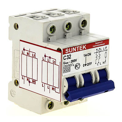 Loss of neutral protection SUNTEK 32A